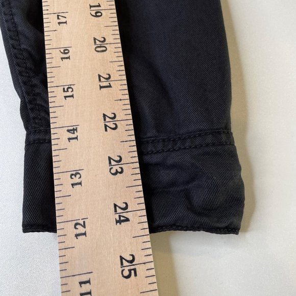 American Eagle Black Lyocell Utility Hooded Jacket, S - Picture 11 of 11